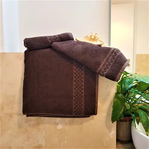 Prosop baie Relaxia Home Caro - 100% bumbac, maro