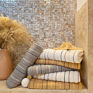 Pachet 6 prosoape Relaxia Home - Family Ladick, 100% Bumbac, dimensiunea 50x90 cm