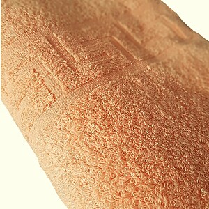 Prosop Relaxia Home Greek Border color - 100% Bumbac, 450 g/mp, orange