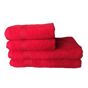 Prosop Relaxia Home Deco - 50x90 cm, 100% bumbac, rosu